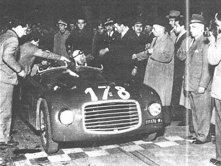 Bruno Sterzi i Ferdinando Righetti – Ferrari 166 S spider Allemano.